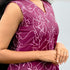 Wine Purple A-Line Cotton Kurti with Inverted Box Pleat
